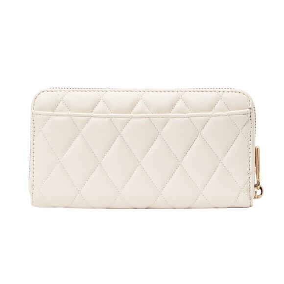 Kate Spade New York Carey Large Quilted Leather Continental Wallet Parchment NWT - Picture 2 of 3